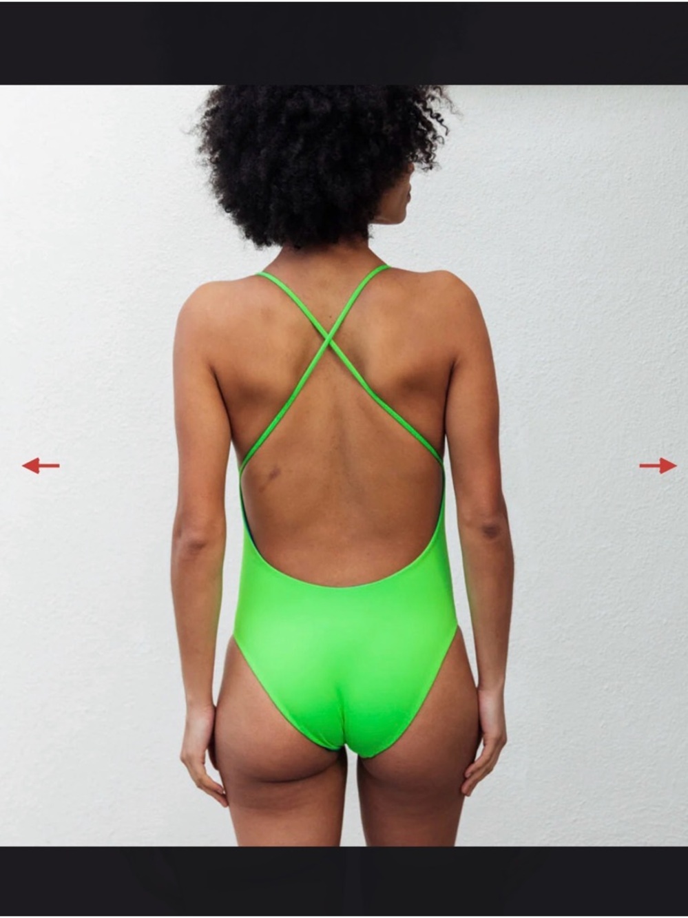 Apple Neon Green One-Piece Weekender Swimsuit - Picture 2 of 7